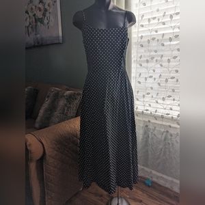 Jessica Howard Black & White Polka Dot Dress